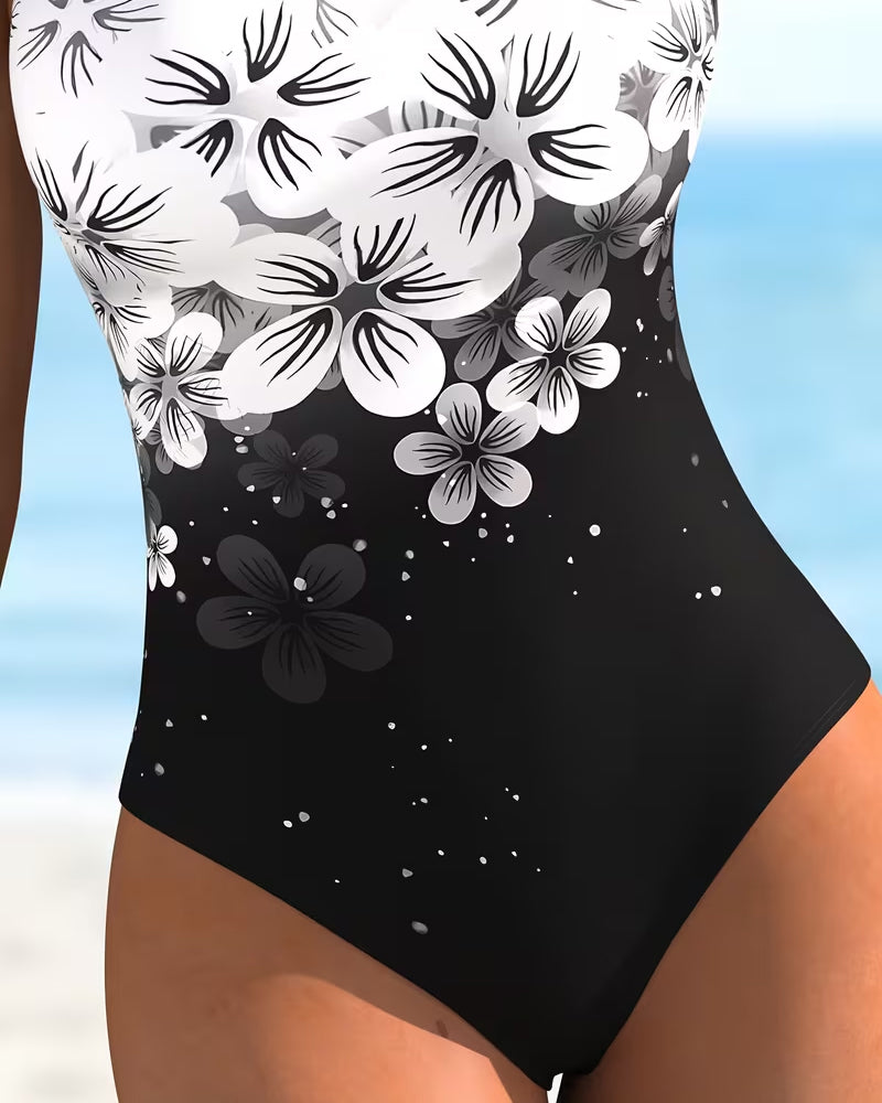 One-Piece Mode Blumen Druck