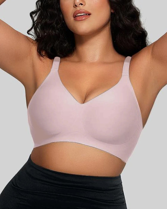 BH Damen Bequem Nahtlos Vollschale Cremig Weich