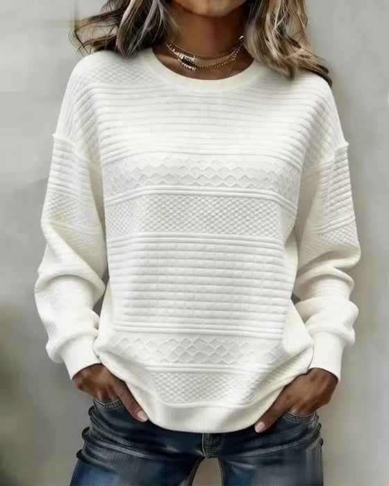 Sweatshirt Twist Rundhals
