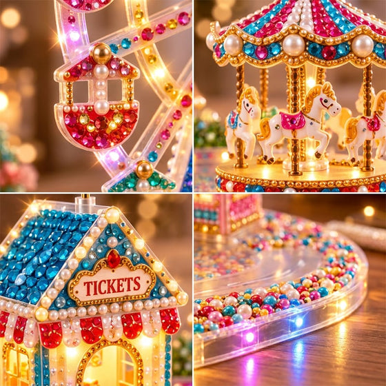 3D LED Weihnachten Diamant-Kunst DIY Set