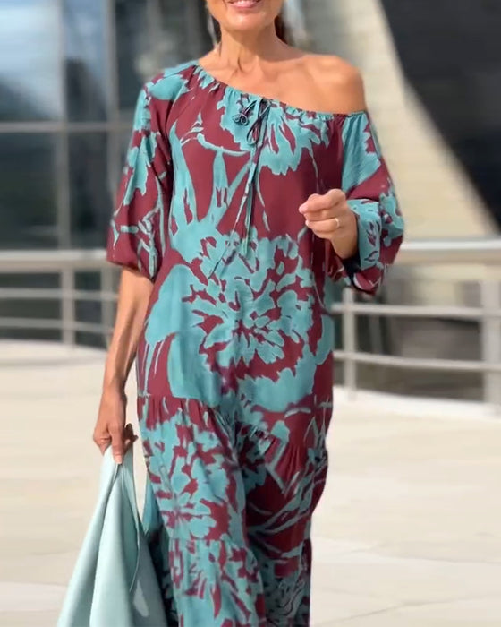 Kleid Gedruckt Bohème
