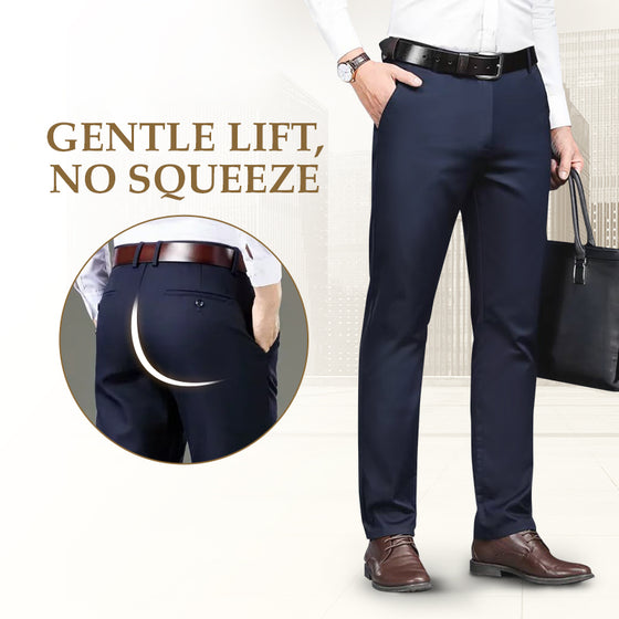 Herrenhose mit hoher Dehnbarkeit in Straight Fit