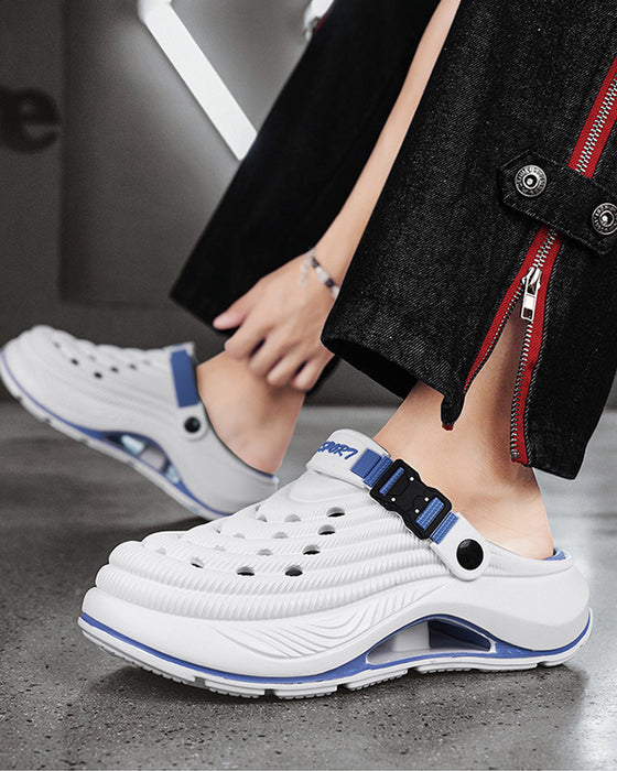 Sandalen Outdoor Dicke Sohle Rutschfest Geruchsresistent Langlebig Schnelltrocknend Weich Strand