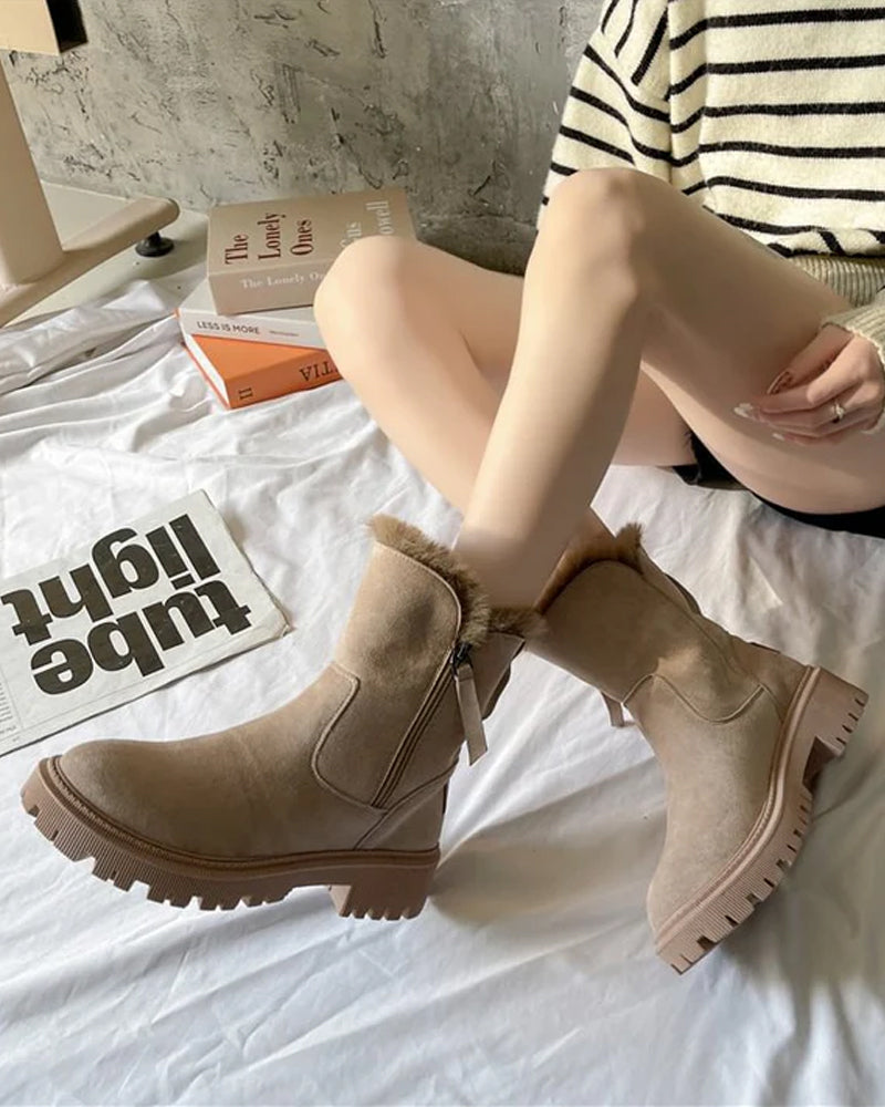 Damen Winterstiefel Mit Fleece