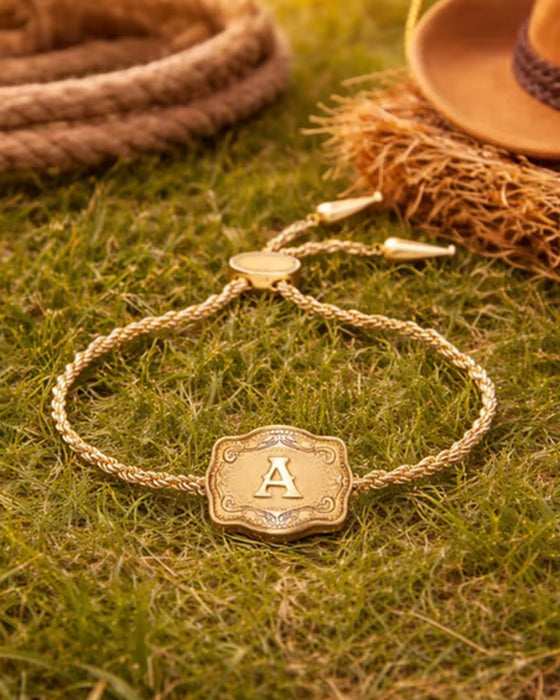 Armband Geprägter Buchstabe