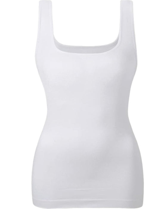 Tanktop Einfarbig Bauchkontrolle Formend Midi