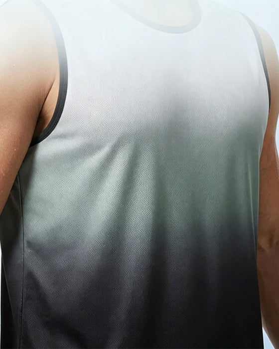 Herren-Tanktop, Farbverlauf, Rundhals