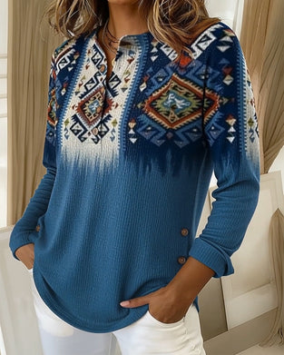 Top Retro-Stil bedruckt casual