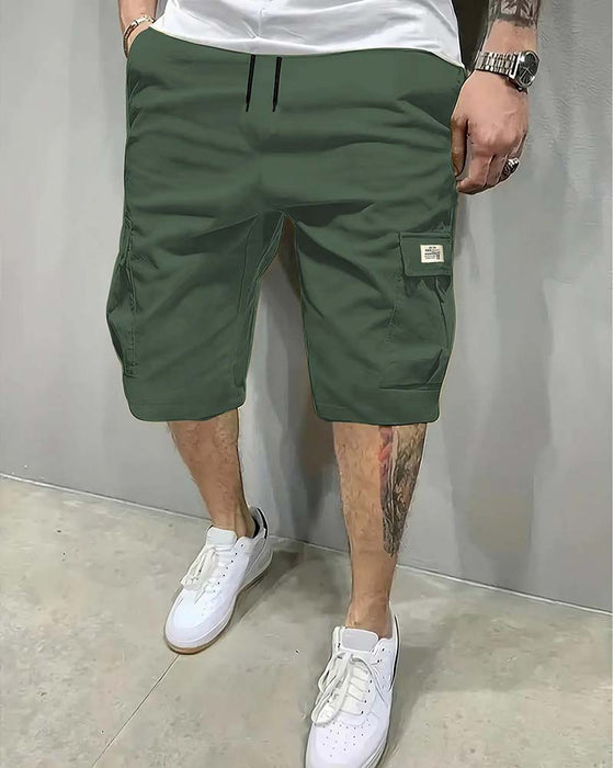 Herren-Shorts Mit Mittelbund Und Kordelzug