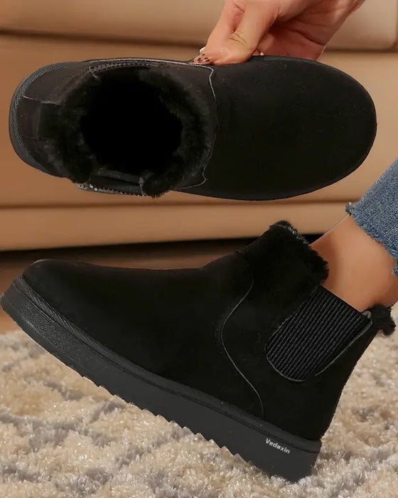Stiefel Damen Dicke Sohle Winter Schnee