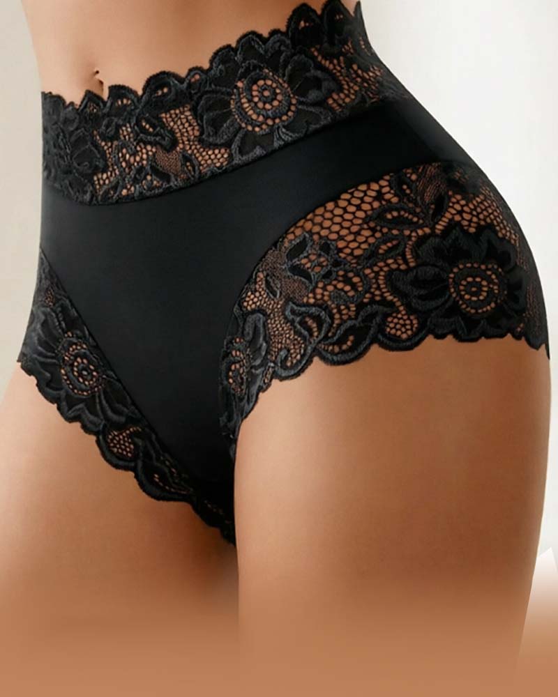 Einfarbige Spitzen‑Slips