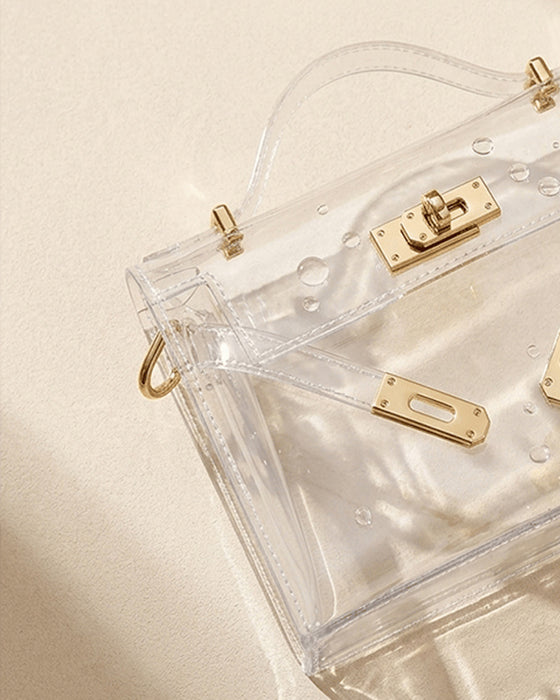 Tasche Damen Transparente Gelee