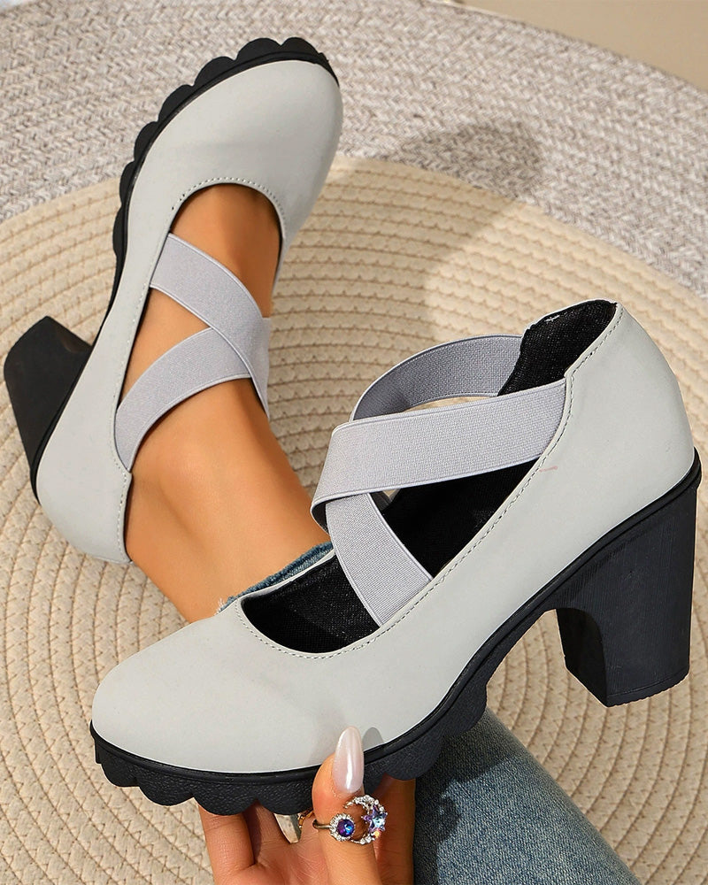 Schuhe Vintage Kreuz Schnürung