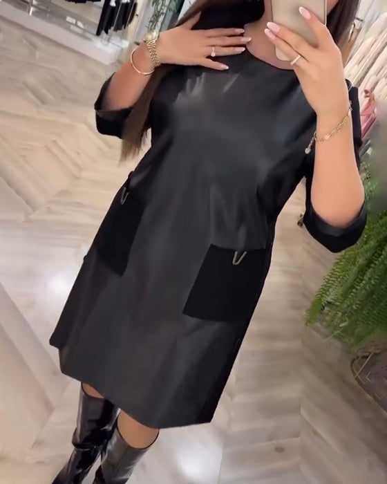 Kleid Modisch Gerade