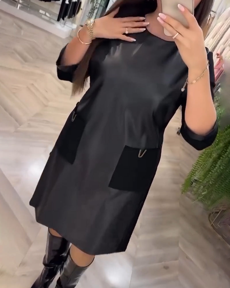 Kleid Modisch Gerade