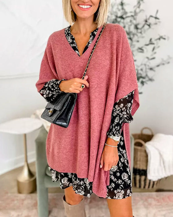 Eleganter Pullover mit V-Nevk