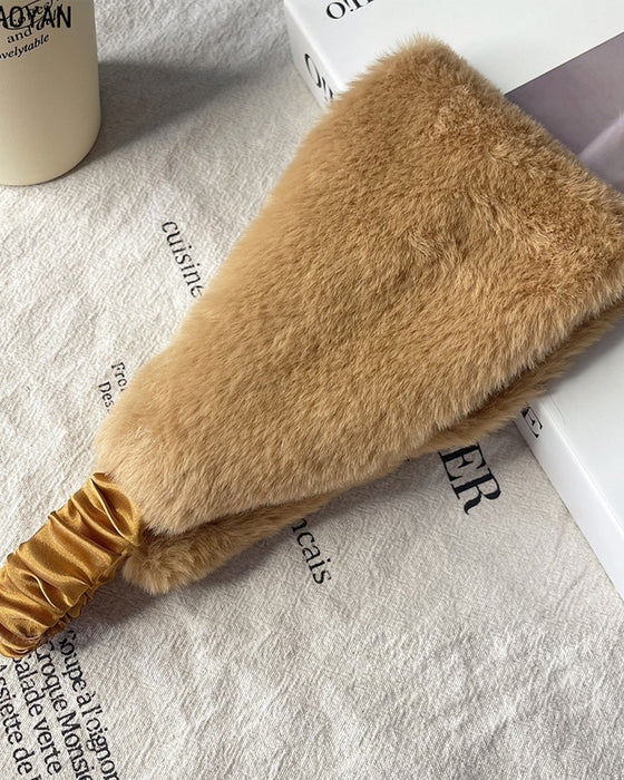 Stirnband Breiter Rand Weich Warm Winddicht Kältefest Flauschig