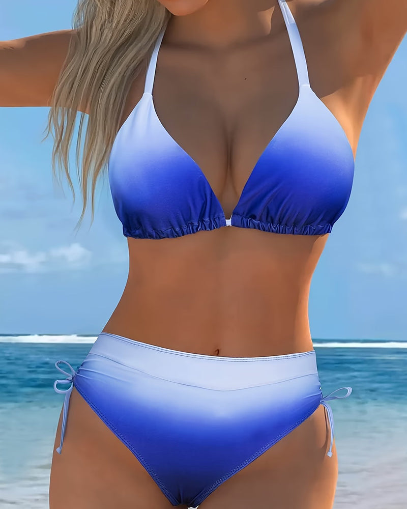 Bikini Halterneck Schnürung Verlauf