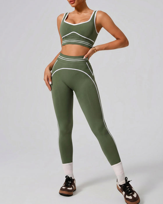 Set Sport Tank Hohe Taille Yoga