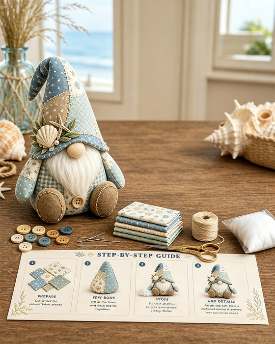 🧵 DIY Patchwork Gnome Set – Erstelle Deinen Eigenen Bezaubernden Gnom 🧙‍♂️