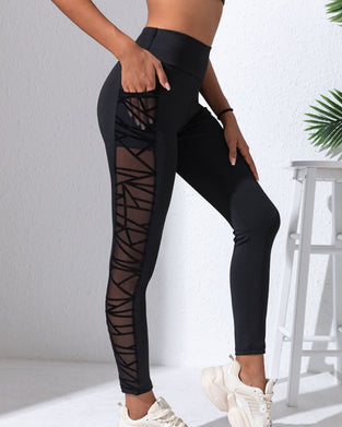 Yogahosen hochgeschnittene Farbblock