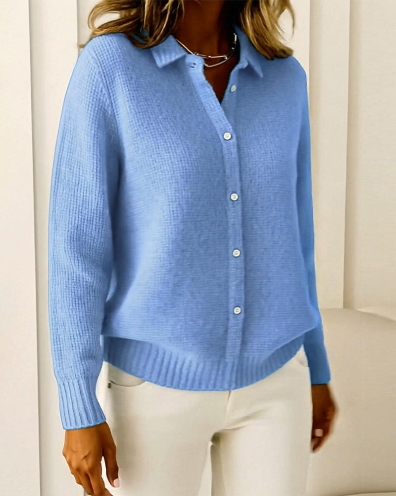 Strickjacke Mode Reversknopf