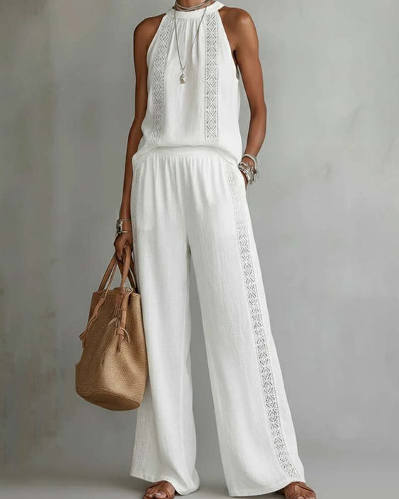 Zweiteiliger Set Hollow Out Halter