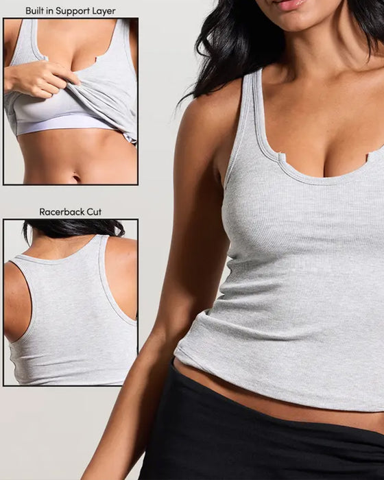 Tank Top U-Ausschnitt Racerback Uni