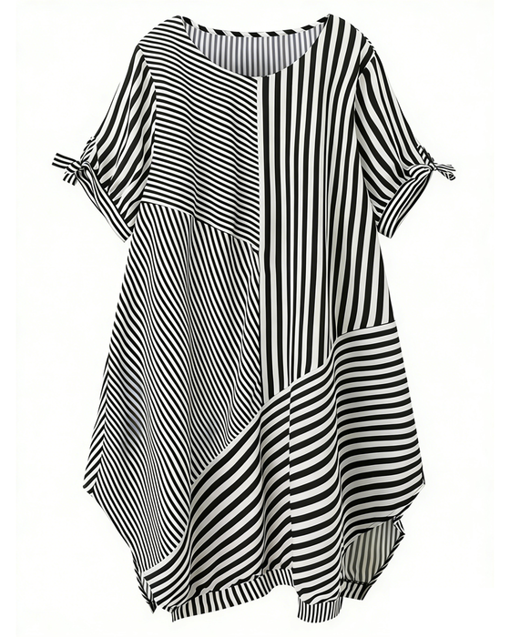 Kleid Gestreift Unregelmäßig