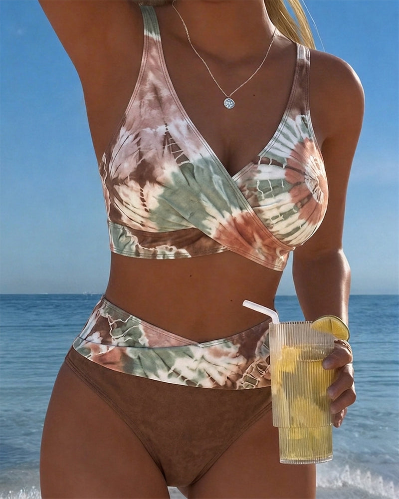 Bikini Farbverlauf Kreuzstich Farbblock