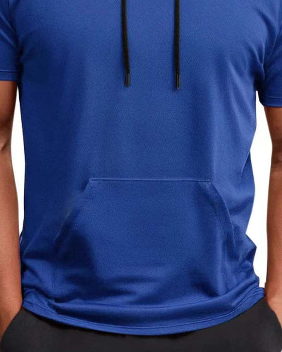 T-Shirt Kapuze Schnell Trocknen Kurzarm