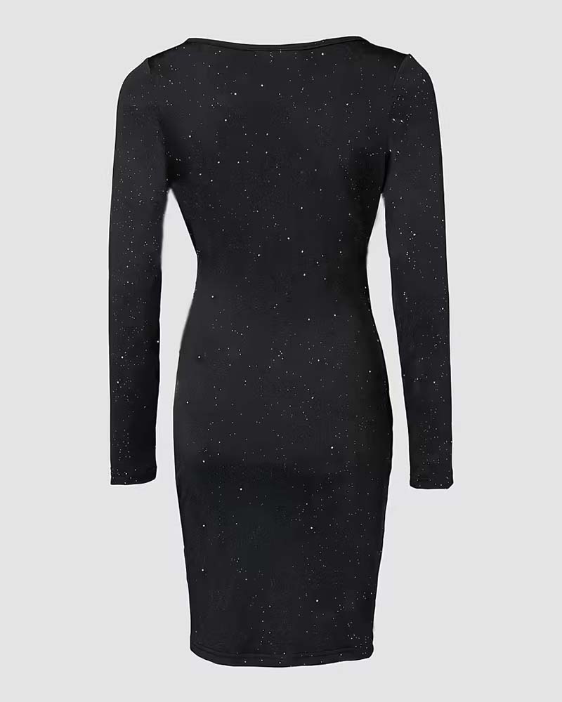 Kleid Mit Sexy Atmosphäre, V-Ausschnitt Design Und Elegantem Stil