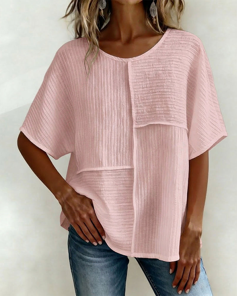Top Vertikal Strukturiert Patchwork Locker