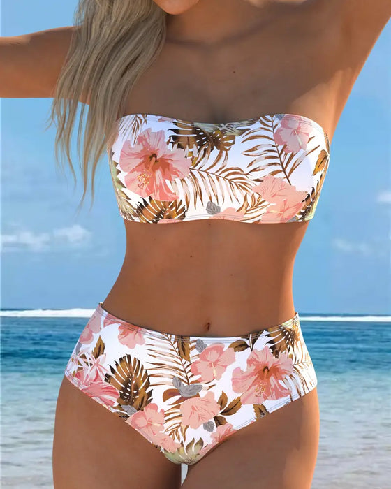 Bikini Bandeau Bedruckt
