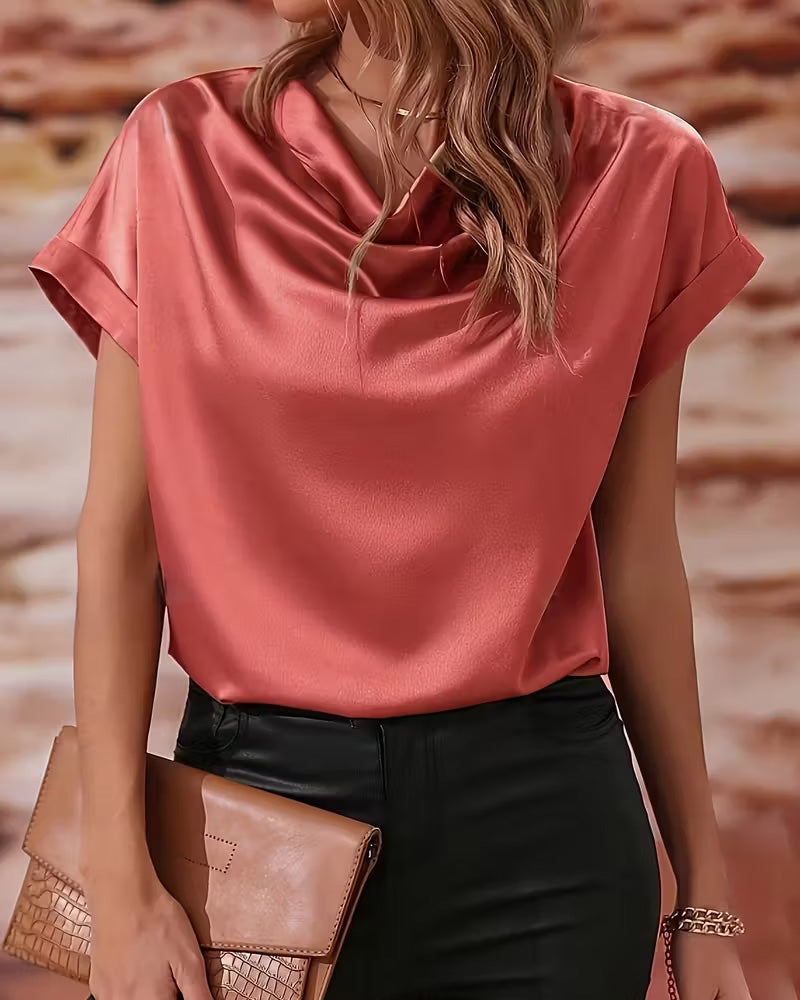 Bluse Kragenhalsteil Fließend