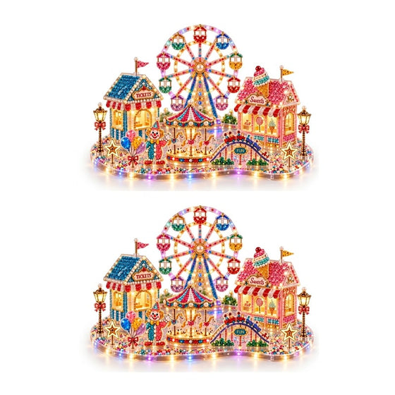 3D LED Weihnachten Diamant-Kunst DIY Set