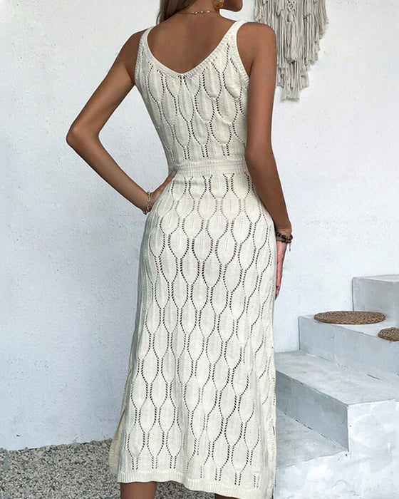 Kleid Einfarbig Sexy Bedeckung