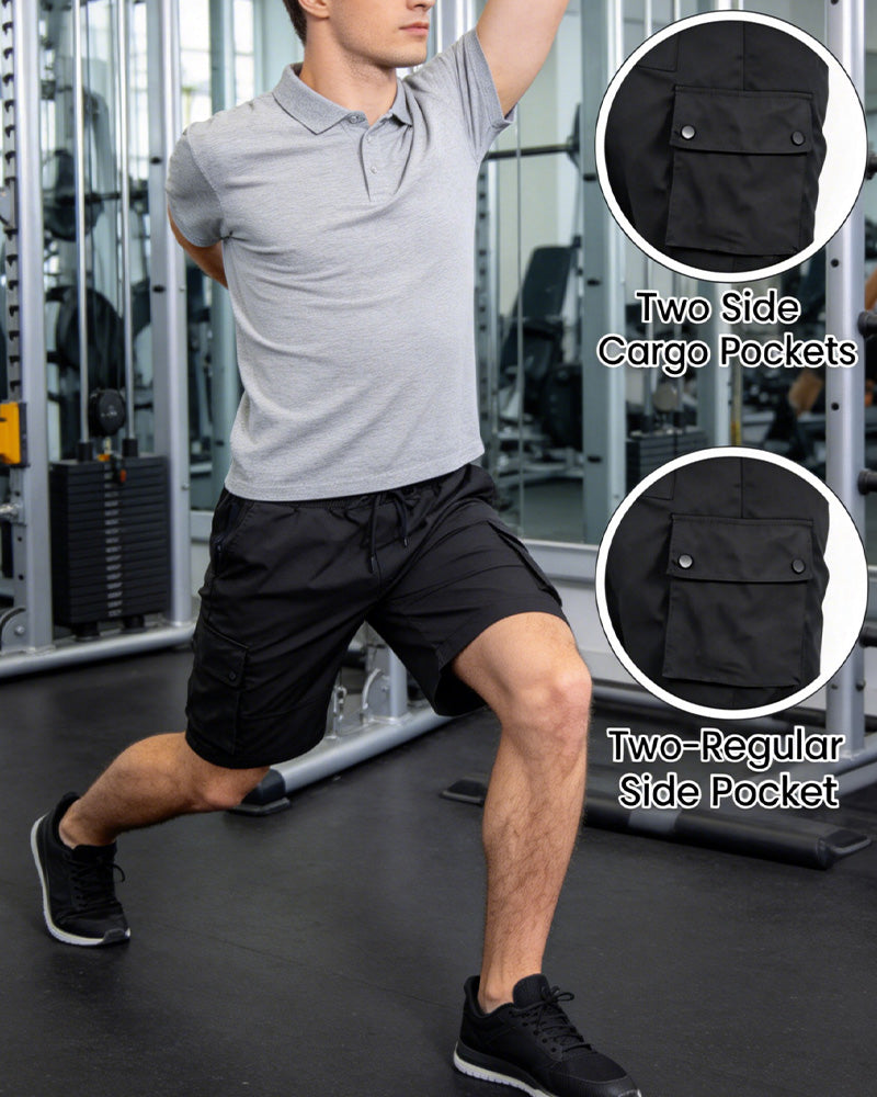 Herren Schnelltrocknend Feuchtigkeitsableitende Cargo-Shorts, Casual für den täglichen Gebrauch