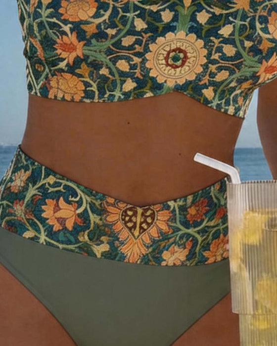 Bikini Vintage Blumenprint Sexy