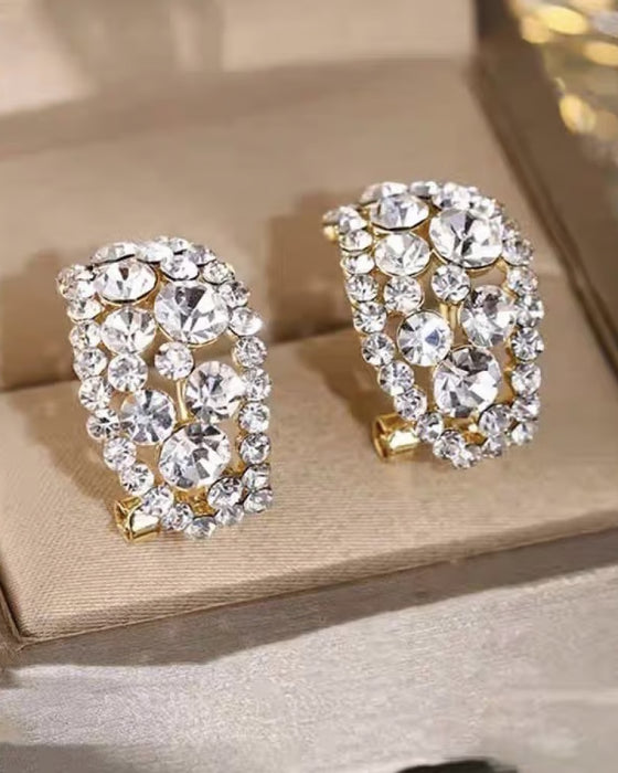 Ohrringe Laborgezüchtete Diamanten Reif