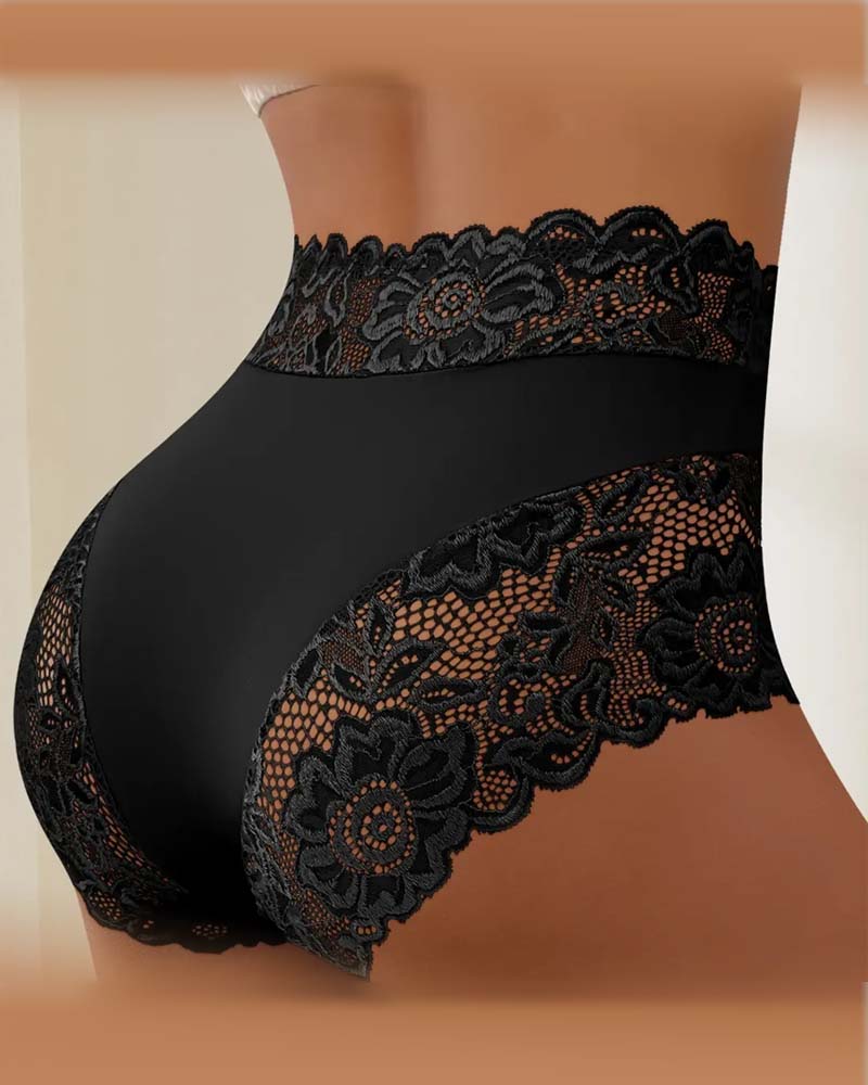 Einfarbige Spitzen‑Slips