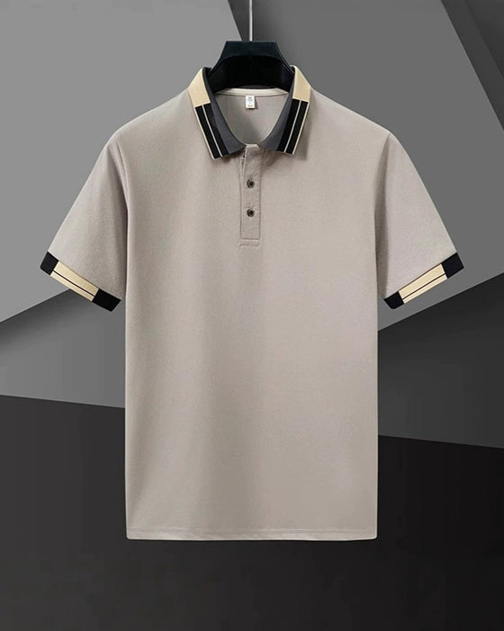 Hemd Farbblock Kurzarm Polo