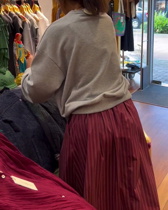 Sweatshirt Buchstaben Druck Rundhalsausschnitt