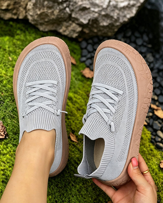 Flach Gehen Sneakers Komfort