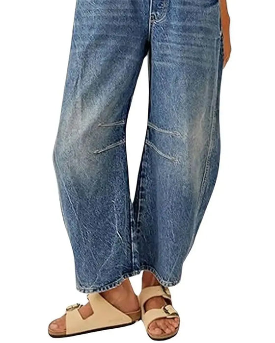 Jumpsuit Mit Taschen Und Trägern Aus Denim