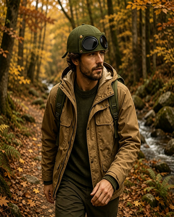 Pilot-Baseballkappe Mit Abnehmbarer Brille – Gemacht Für Streetwear Und Alltagslooks