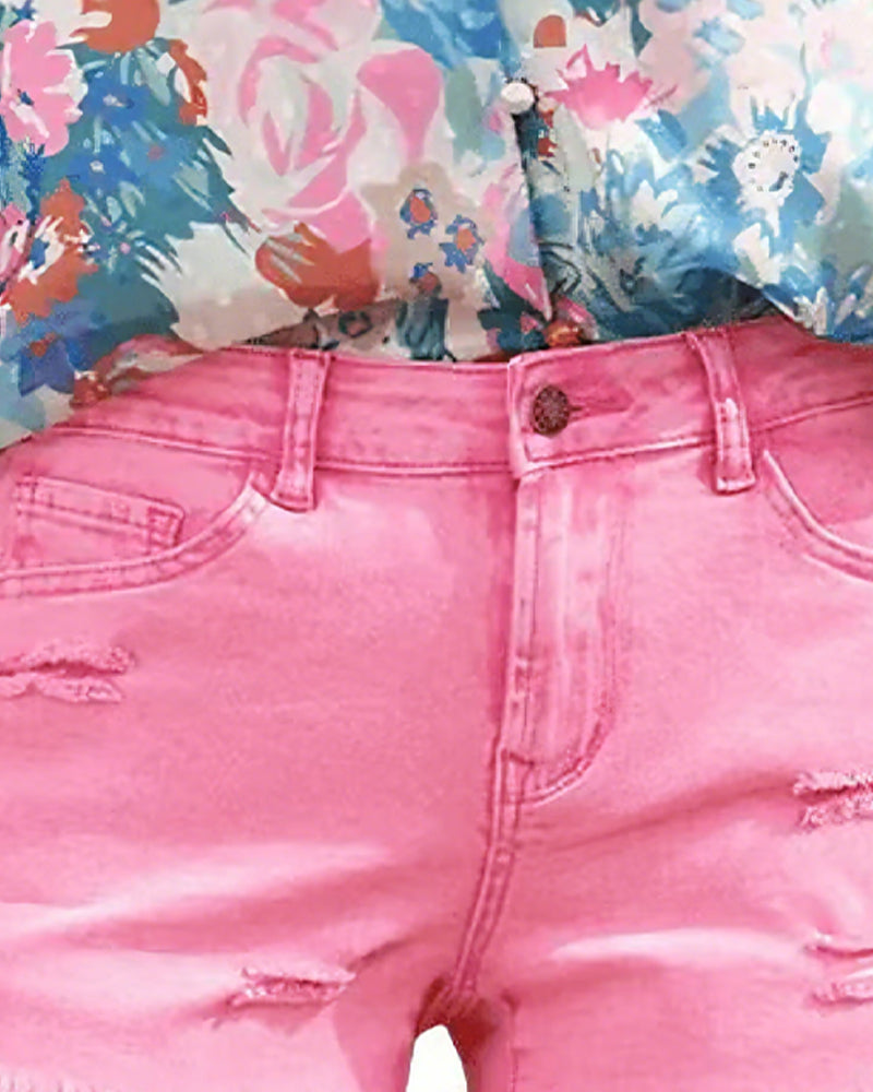 Shorts Rohsaum Denim