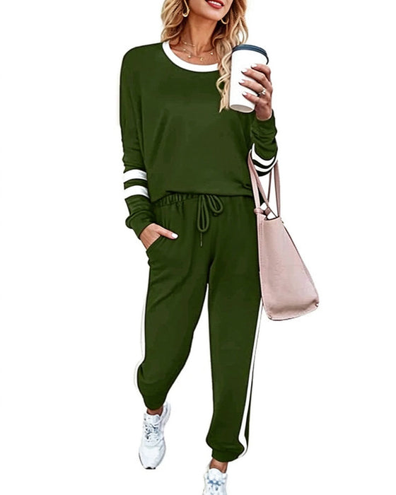 Set Rundhals Langarm Top Jogginghose