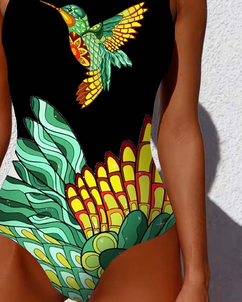 Einteiler Kolibri Blumig