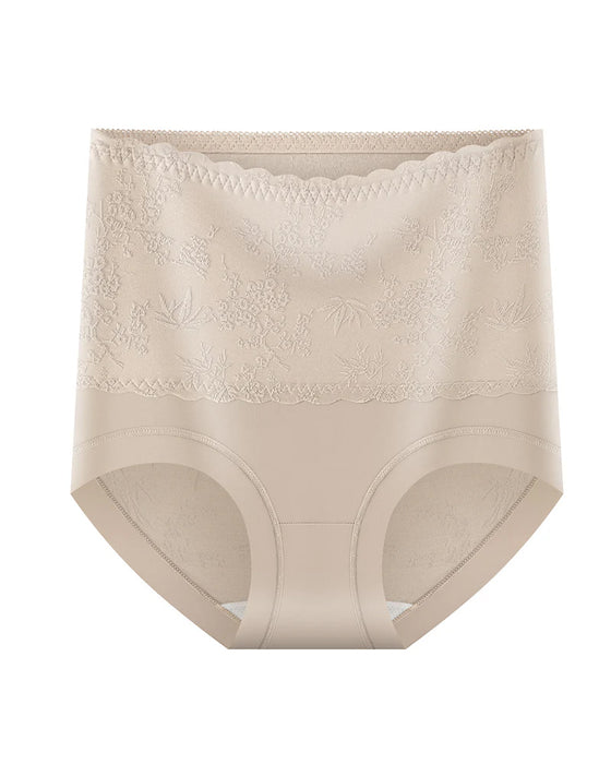 Hose chinesischer Stil hohe Taille geprägt Bauchkontrolle